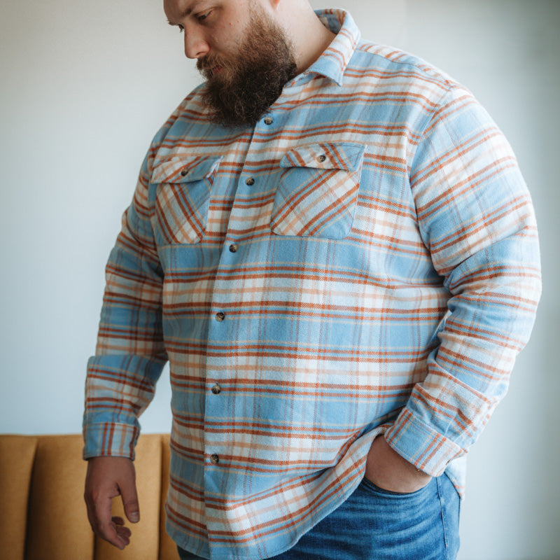 Relaxed Fitting Flannel Shirts For Men By Muskox Flannels Tagged Roomy Shoulders