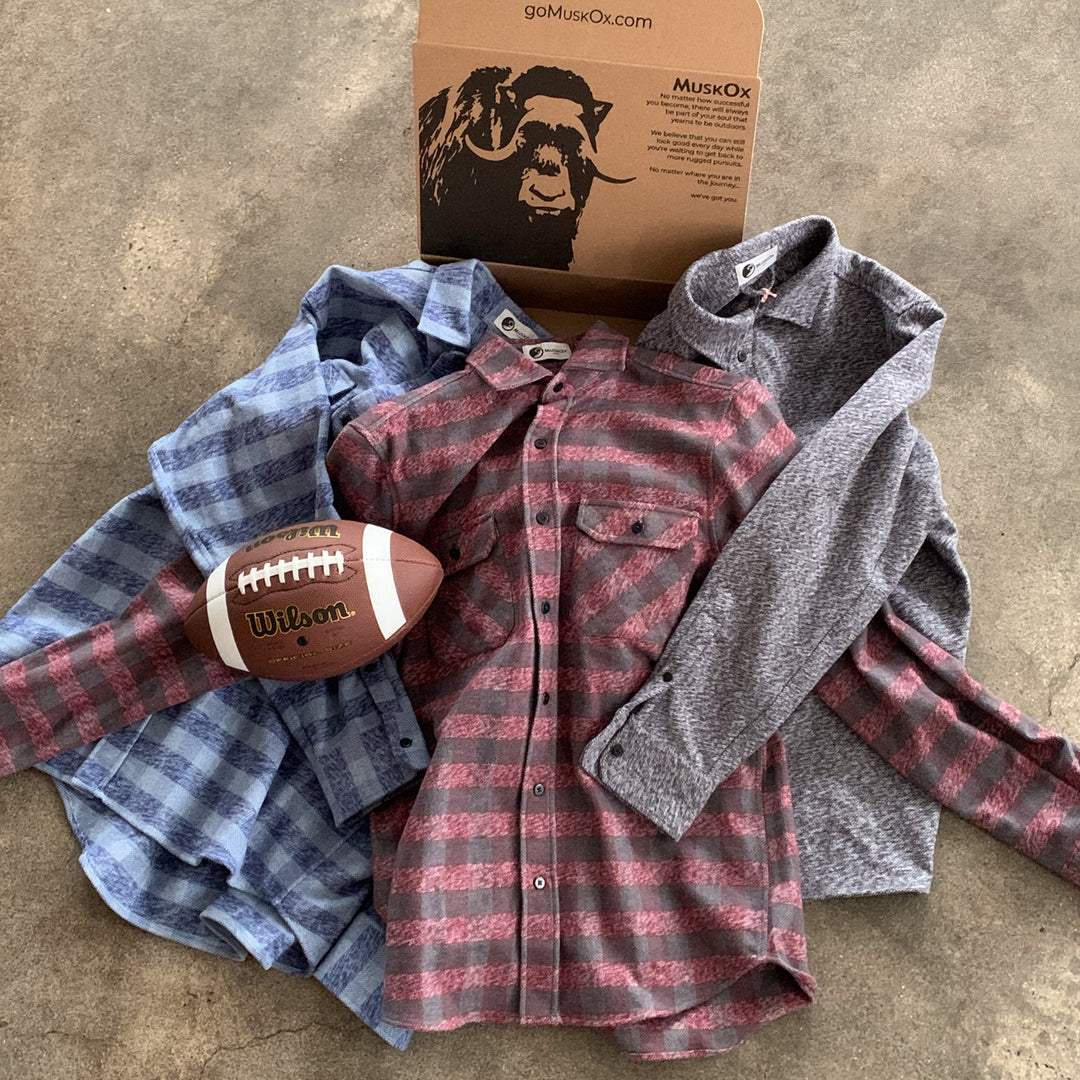 MuskOx Flannels & a Football