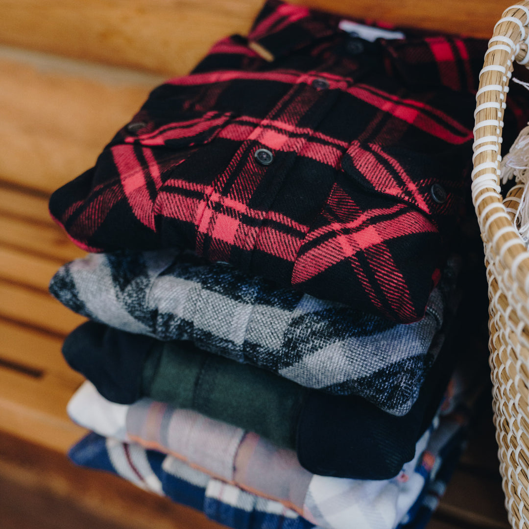 Stack of MuskOx flannels