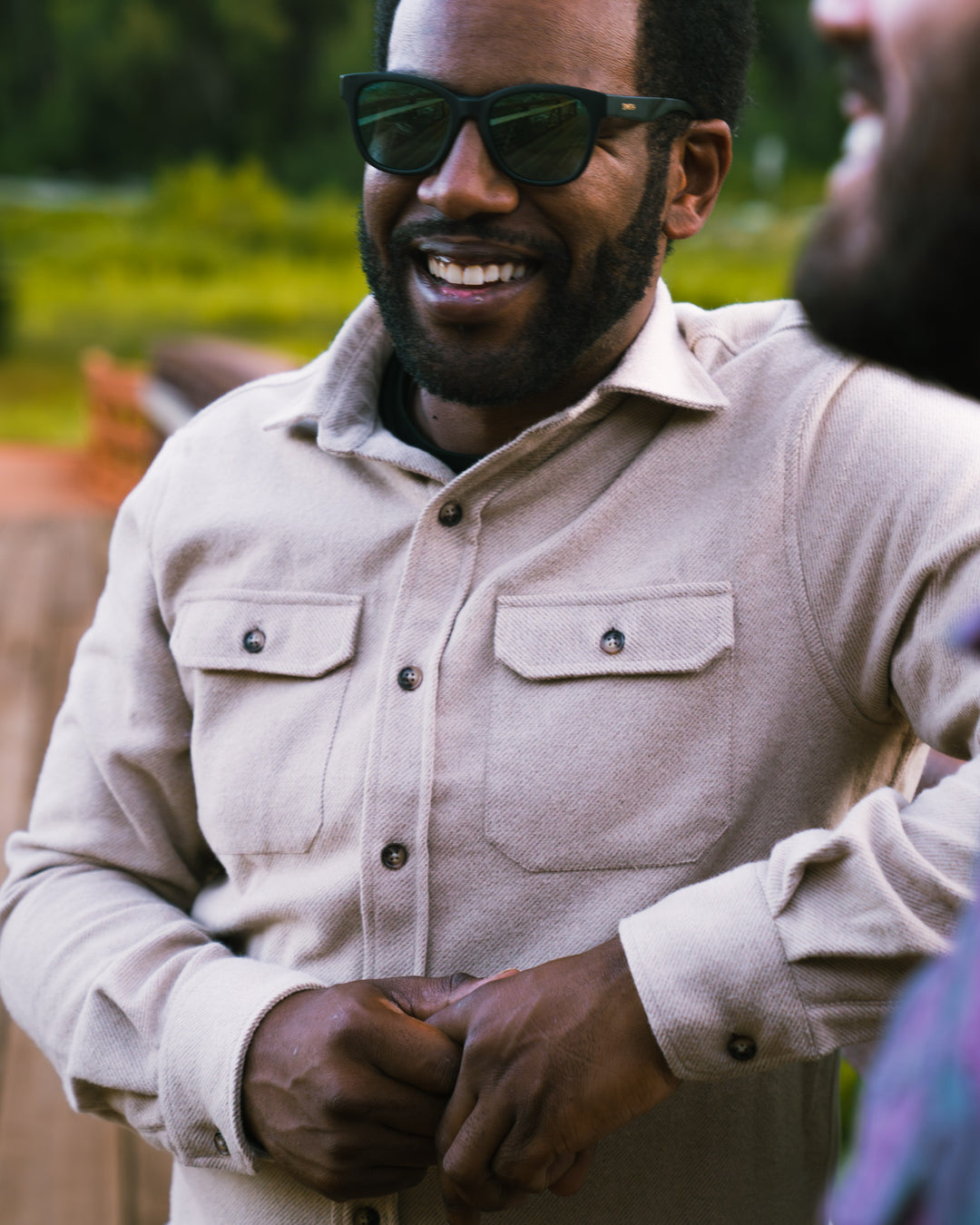 Grand Flannel Shirt in Camel, Solid Tan