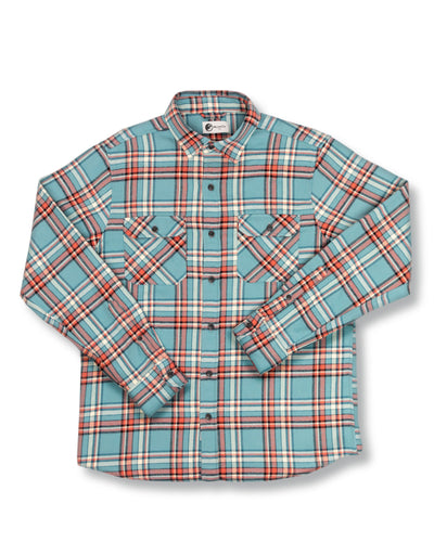 Grand Flannel Shirt in Teal