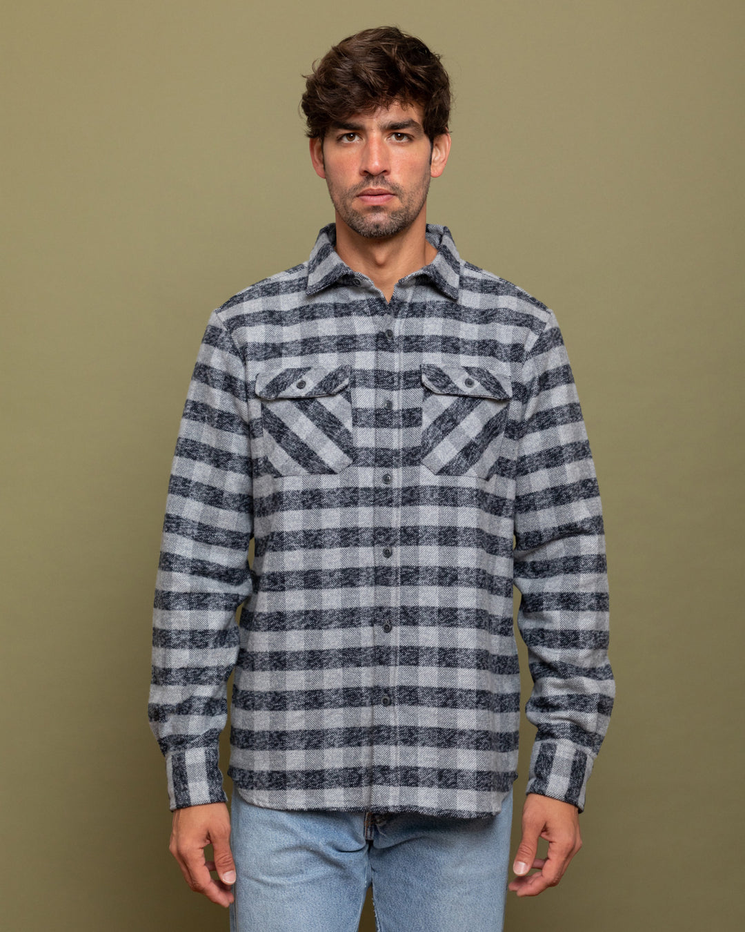 Grand Flannel, Charcoal Gingham