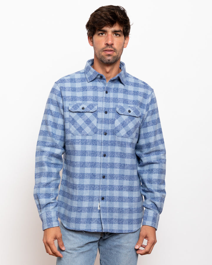 The Grand Flannel in Checkered Blue By MuskOx.