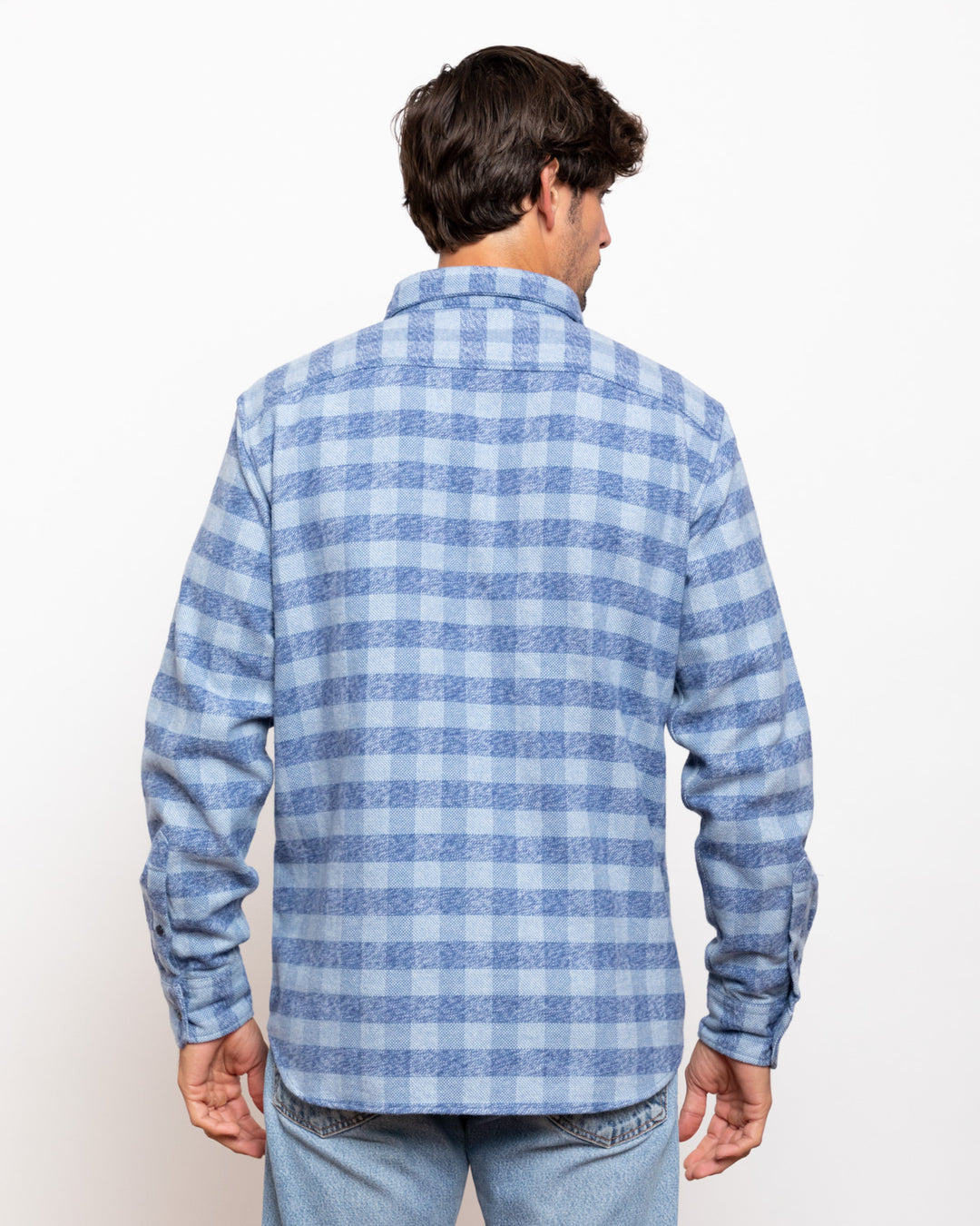 The Grand Flannel in Checkered Blue By MuskOx.