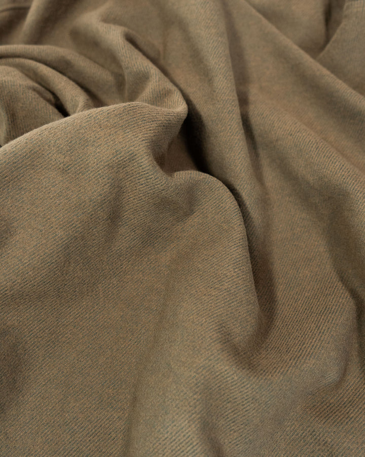 Relaxed Fitting Grand Flannel in Hemlock Green, 100% Cotton