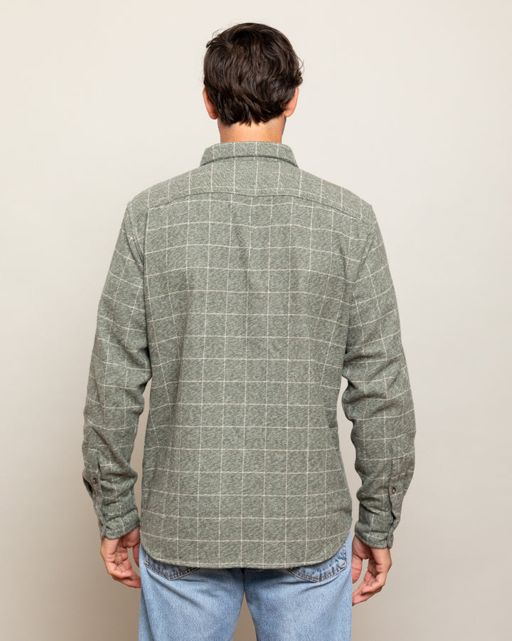 The Grand Flannel in Moss Green By MuskOx. Heavyweight Flannel. 