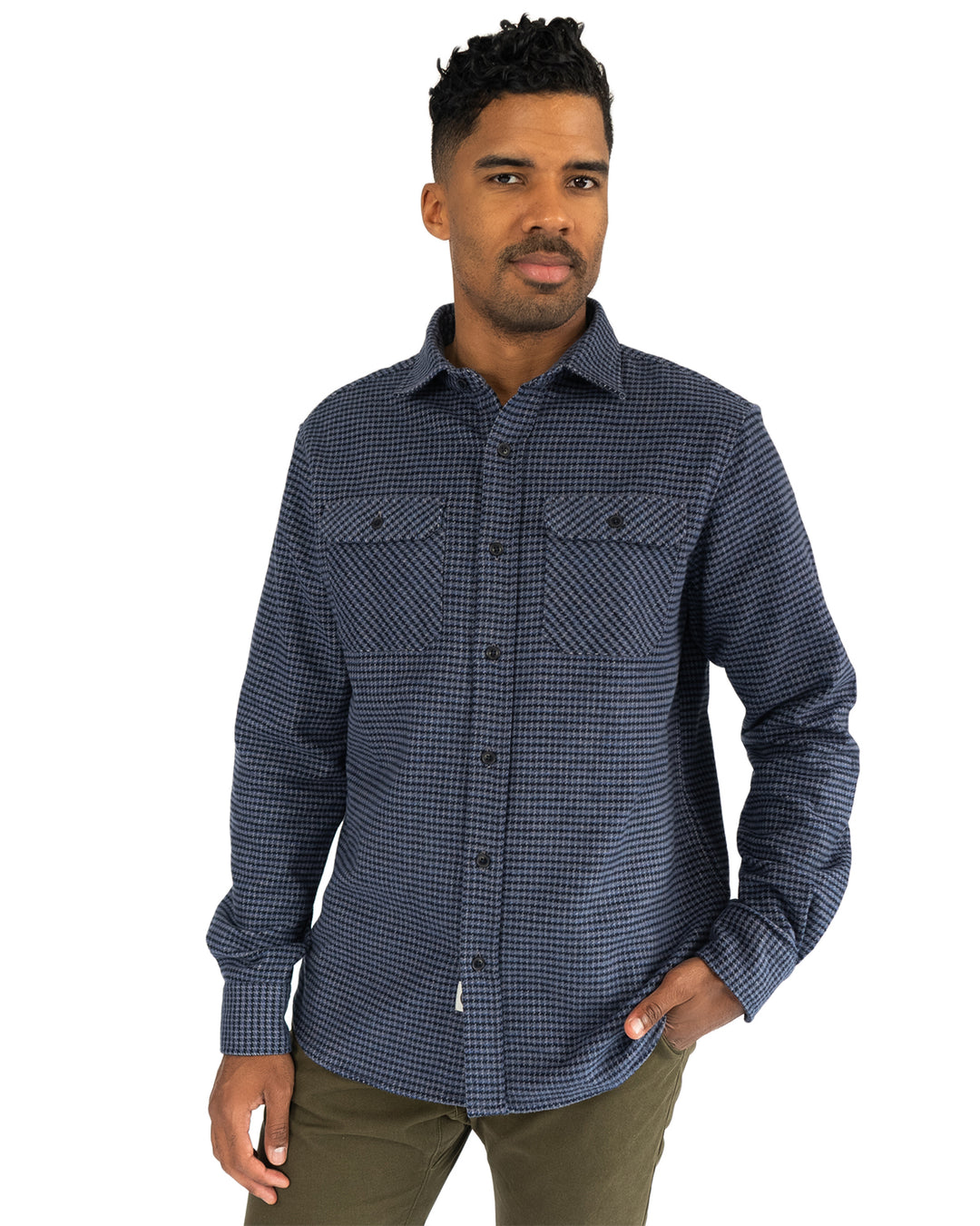 The Grand Flannel, Dark Blue Heavyweight Flannel Shirt for Men – MuskOx  Flannels