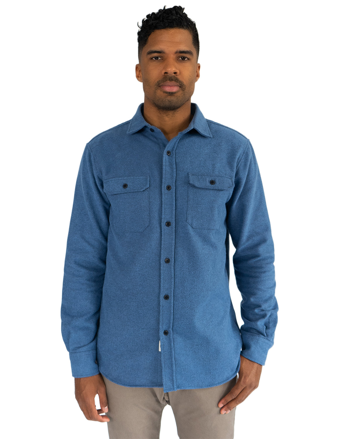 Soft Flannel Shirt for Men in 100% Cotton, The Grand Flannel in Solid ...