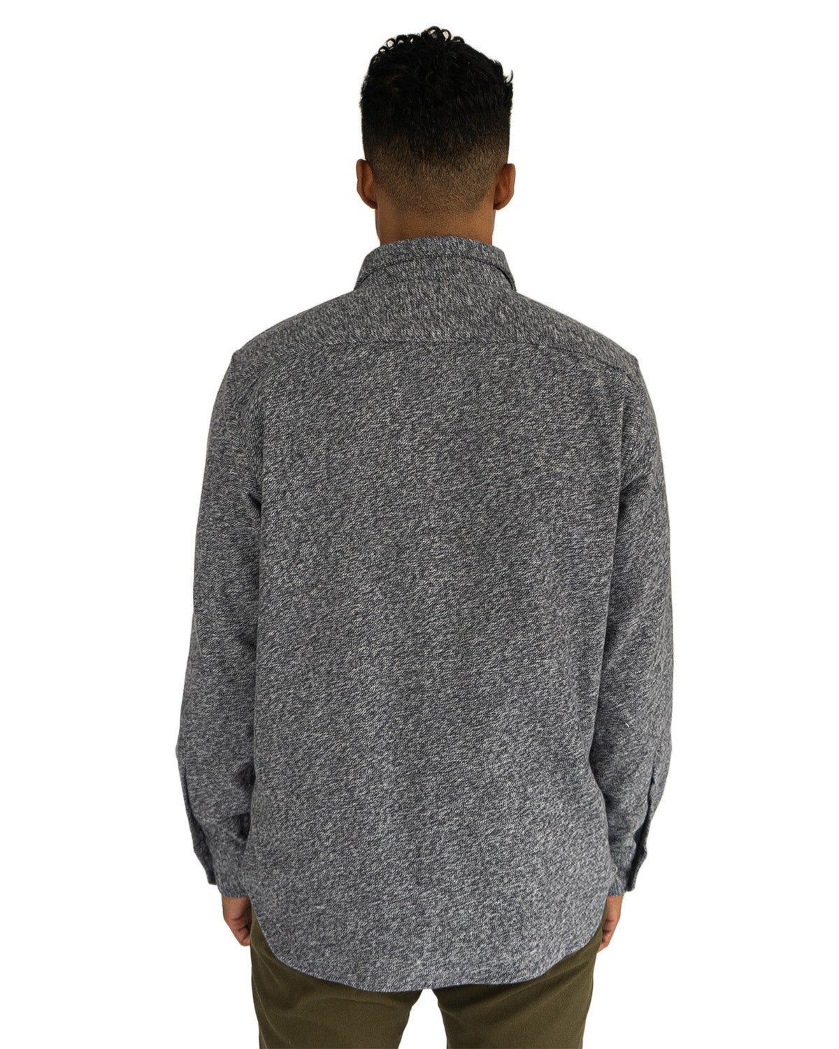 Grand Flannel, Steel Grey Heavyweight Flannel Shirt for Men