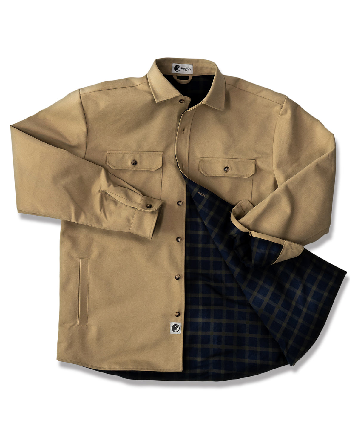 Lined Yukon Flannel Shirt Jacket Tan