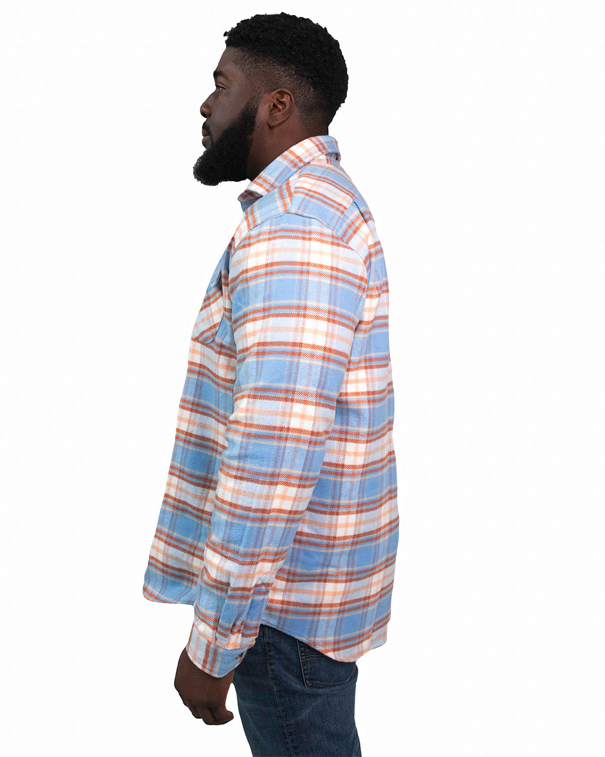 Relaxed Flannel, Sunrise Plaid