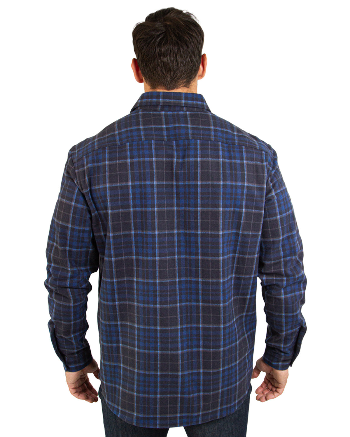 保証ありkudos FLANNEL SHIRT BLOUSON/NAVY ブルゾン