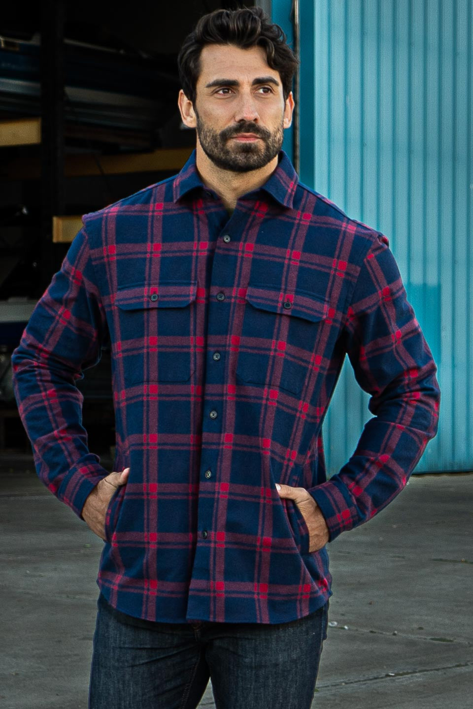 Flannel Hooded Shirt Jacket | Men's Outerwear | Dickies Canada - Dickies  Canada